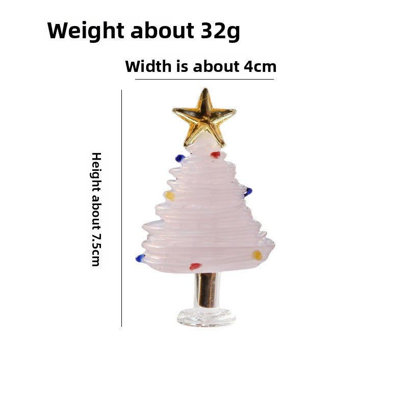 Slow Time Handmade Christmas Tree Desktop Ornament