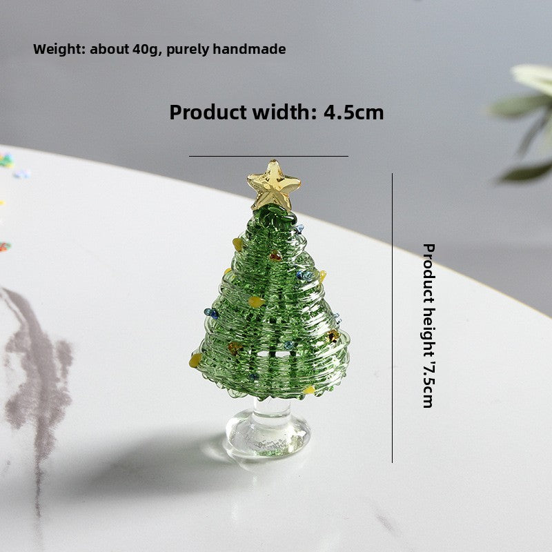 Slow Time Handmade Christmas Tree Desktop Ornament