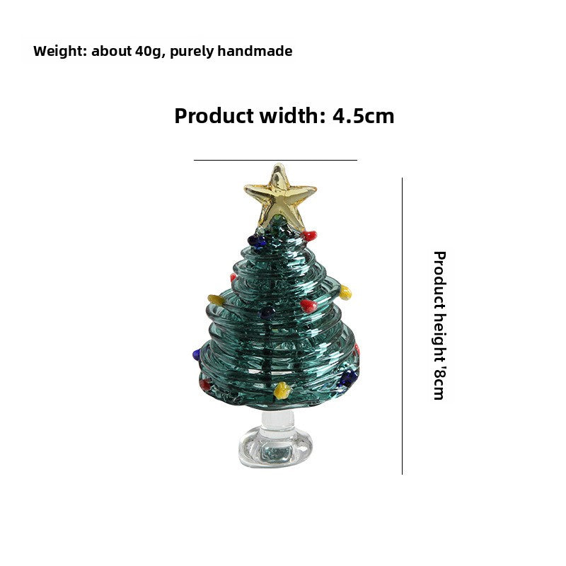 Slow Time Handmade Christmas Tree Desktop Ornament