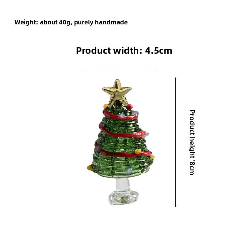 Slow Time Handmade Christmas Tree Desktop Ornament