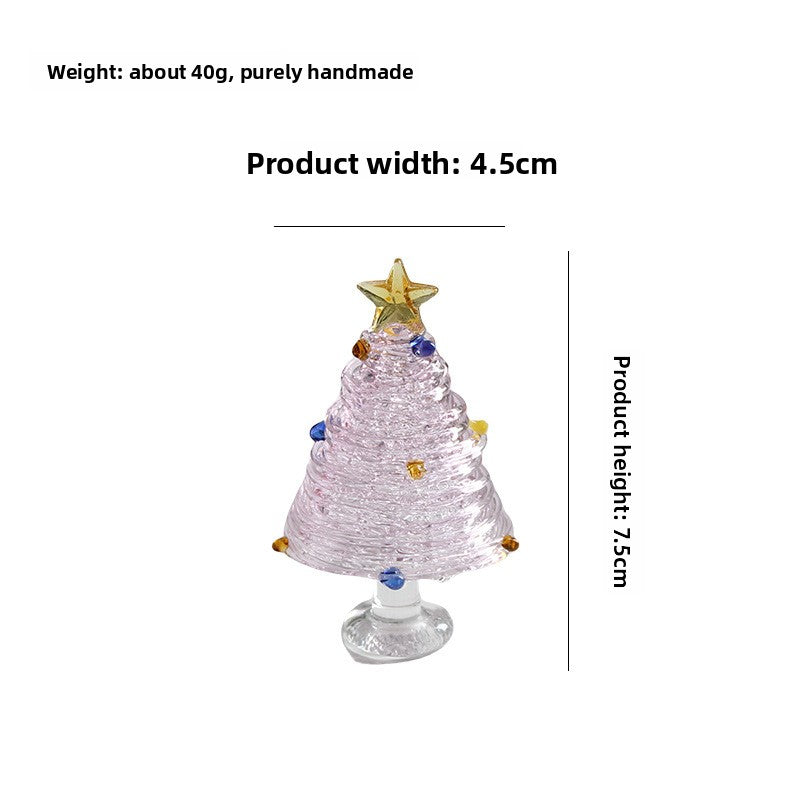 Slow Time Handmade Christmas Tree Desktop Ornament