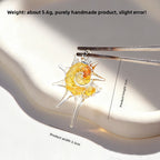 Slow Time  Handcrafted Glass Niche Boutique Conch Shell Necklace