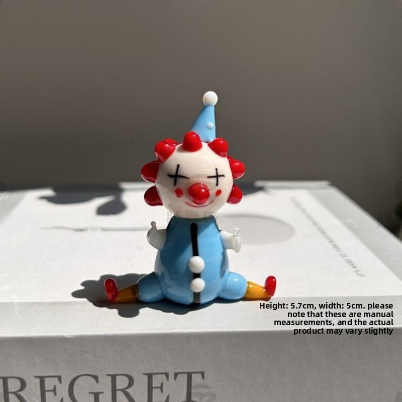 Slow Time Handcrafted Healing Clown Desktop Ornament