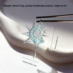 Slow Time  Handcrafted Glass Niche Boutique Conch Shell Necklace