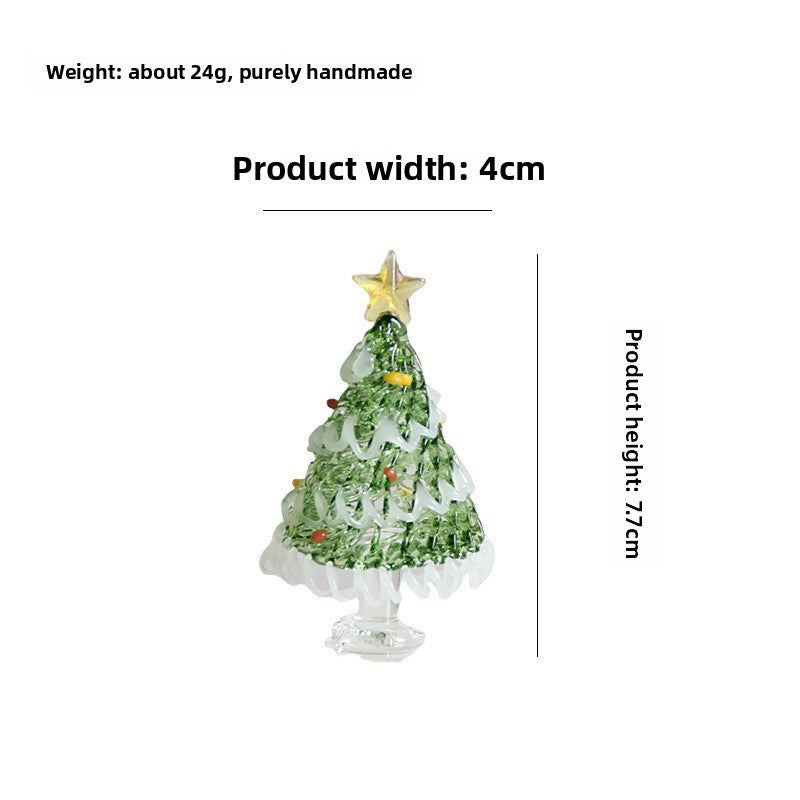 Slow Time Handmade Christmas Tree Desktop Ornament
