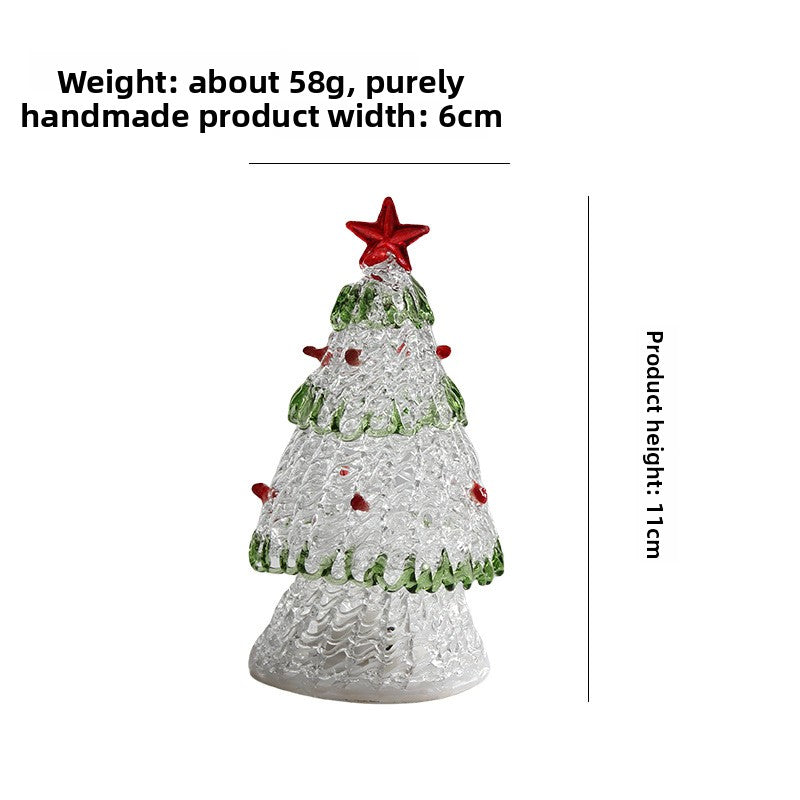Slow Time Handmade Christmas Tree Desktop Ornament