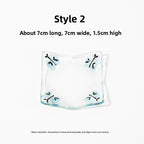 Slow Time Glazed Colored Glass Small Dish