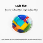 Slow Time Glazed Colored Glass Small Dish