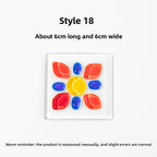 Slow Time Glazed Colored Glass Small Dish