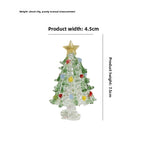 Slow Time Glazed Hand-Brushed Christmas Tree Ornament