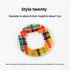 Slow Time Glazed Colored Glass Small Dish