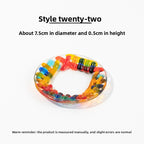 Slow Time Glazed Colored Glass Small Dish