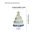 Slow Time Glazed Hand-Brushed Christmas Tree Ornament