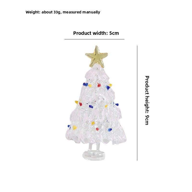 Slow Time Glazed Hand-Brushed Christmas Tree Ornament