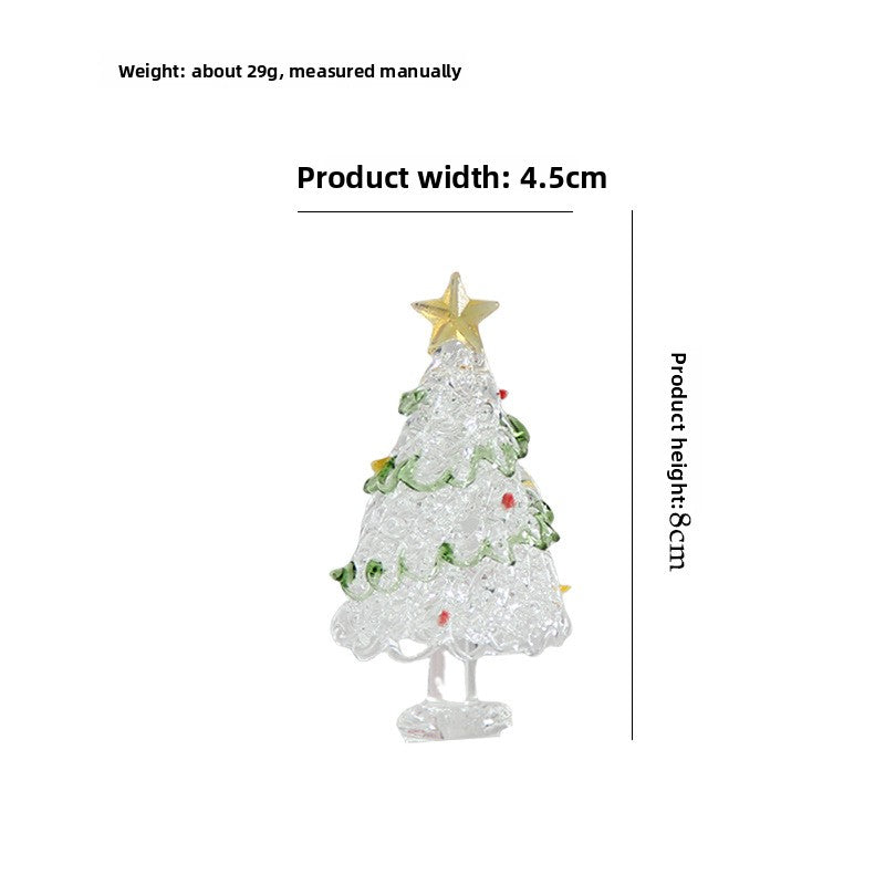 Slow Time Glazed Hand-Brushed Christmas Tree Ornament