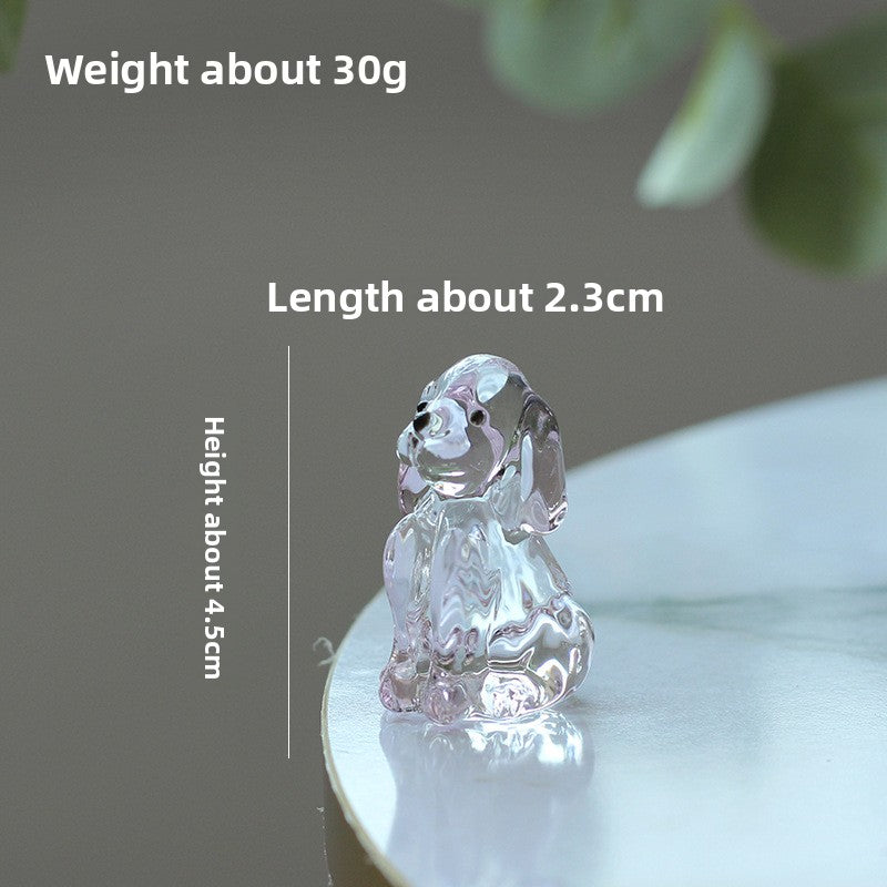 Slow Time Creative Cat Home Glass Art