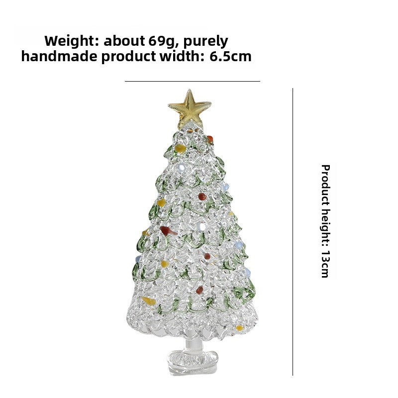 Slow Time Glazed Hand-Brushed Christmas Tree Ornament