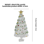 Slow Time Glazed Hand-Brushed Christmas Tree Ornament