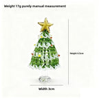 Slow Time Glazed Christmas Tree Painted Craft Ornament