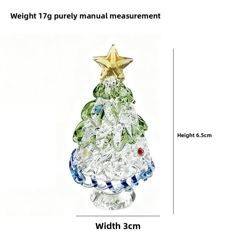 Slow Time Glazed Christmas Tree Painted Craft Ornament