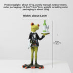 Slow Time Glazed Yoga Frog Resin Craft