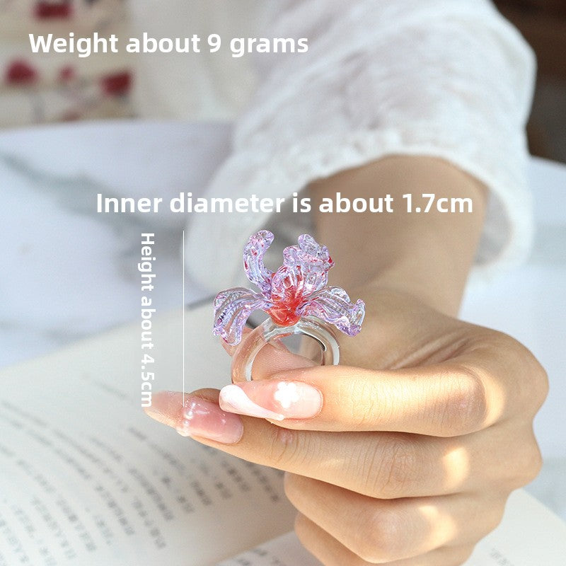 Slow Time Original Design Iris Ring