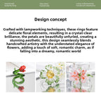 Slow Time Retro Fairy-Style Floral Ring