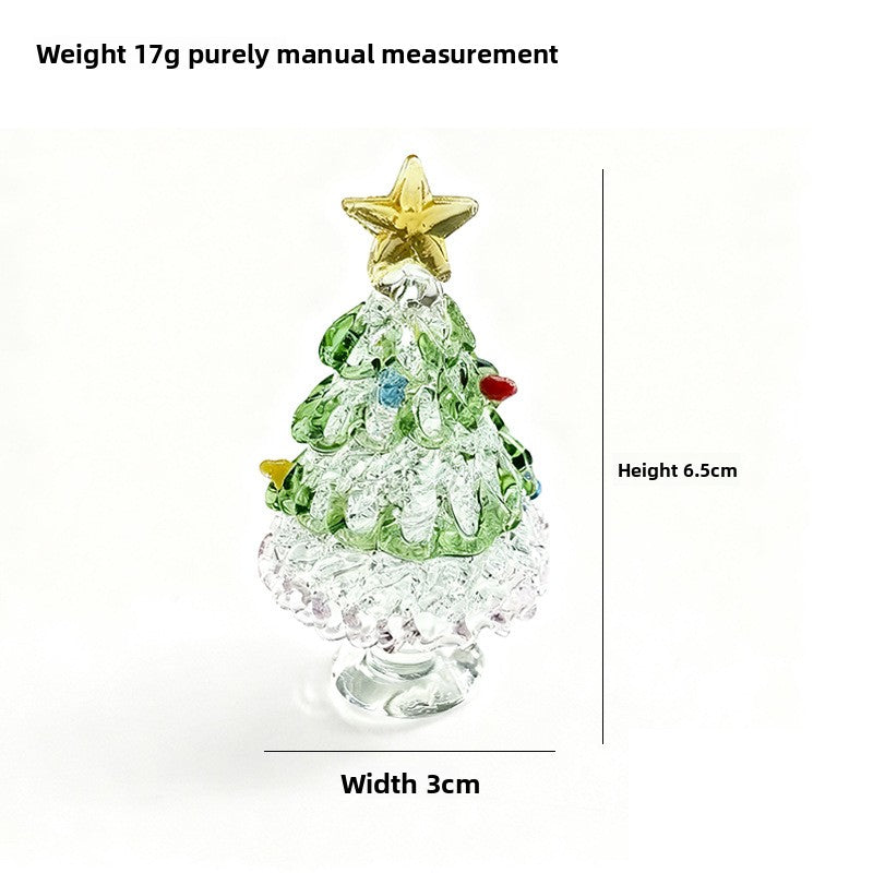 Slow Time Glazed Christmas Tree Painted Craft Ornament