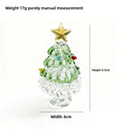 Slow Time Glazed Christmas Tree Painted Craft Ornament