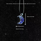 Slow Time Creative Handmade Glazed Moon Pendant