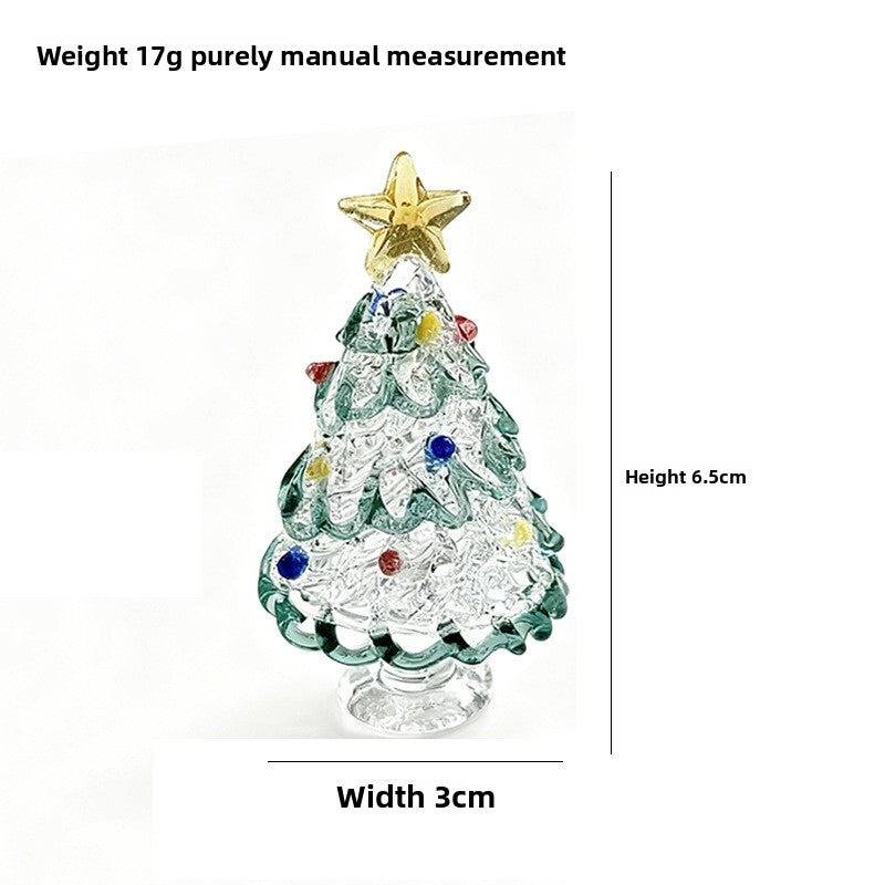 Slow Time Glazed Christmas Tree Painted Craft Ornament