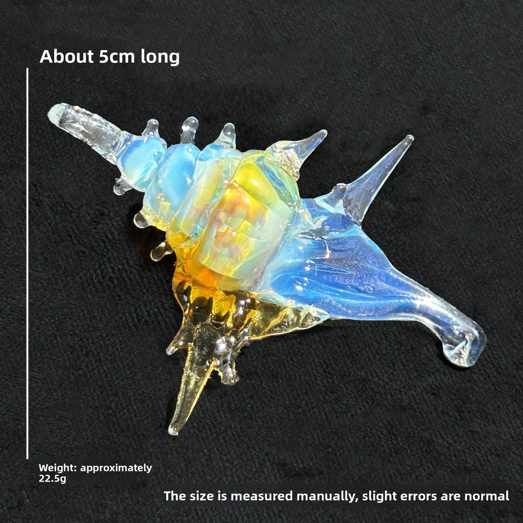 Slow Time Handcrafted Imported Glazed Conch Shell Imitation Pendant