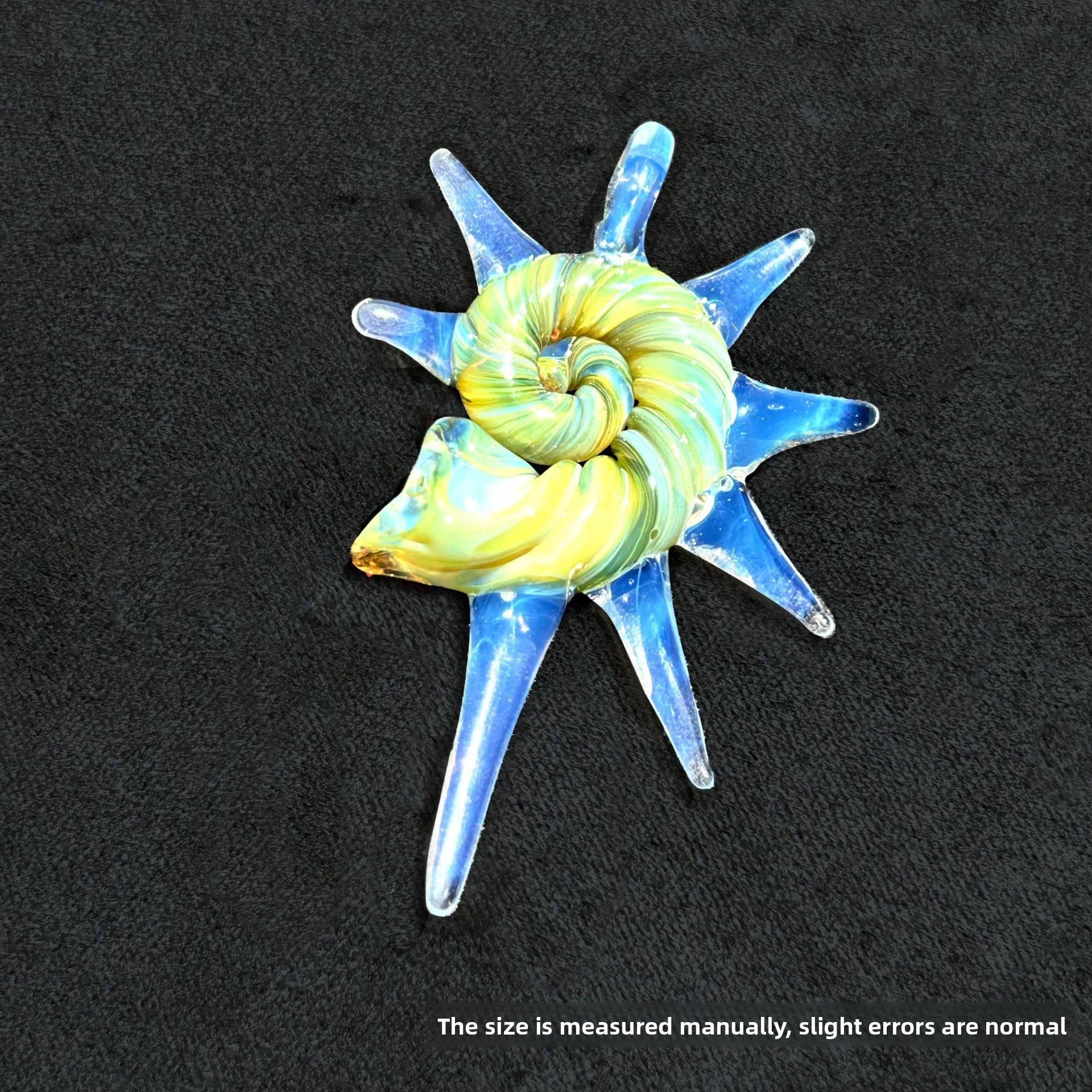 Slow Time Handcrafted Imported Glazed Conch Shell Imitation Pendant