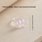 Slow Time Sunflower Craft Glazed Crystal Ring